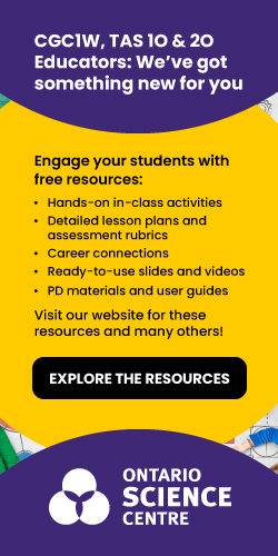 Advertisement for Ontario Science Centre